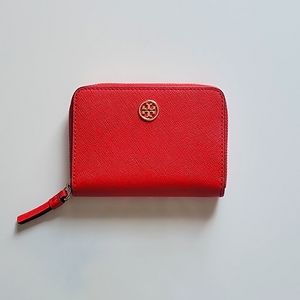 Tory Burch Compact Wallet Zip Card Case